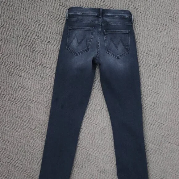 MOTHER Mid Rise Dazzler Flood Jean - Not Today Satan Size 25 - Picture 7 of 10